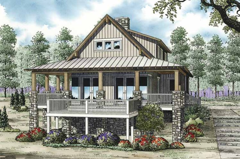 Home Plan - Cabin Exterior - Front Elevation Plan #17-3303
