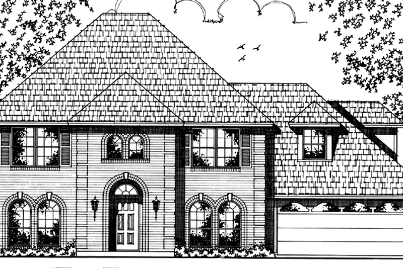 Home Plan - Classical Exterior - Front Elevation Plan #42-623