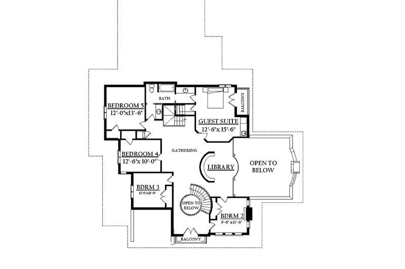 Home Plan - Floor Plan - Upper Floor for Victorian House Plan #937-24 - 6 bed, 2.5 bath