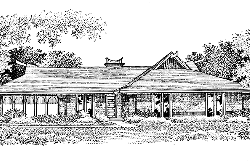 Home Plan - Traditional Exterior - Front Elevation Plan #45-515