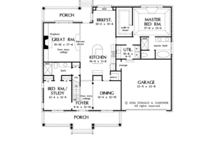 Floor Plan - Main Floor for Traditional House Plan #929-794 - 5 bed, 4 bath