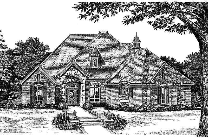 Home Plan - European Exterior - Front Elevation Plan #310-1049