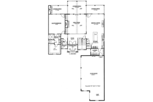 Floor Plan - Main Floor for Country House Plan #437-80 - 4 bed, 3.5 bath
