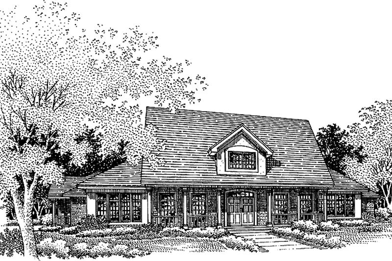 Home Plan - Colonial Exterior - Front Elevation Plan #320-505