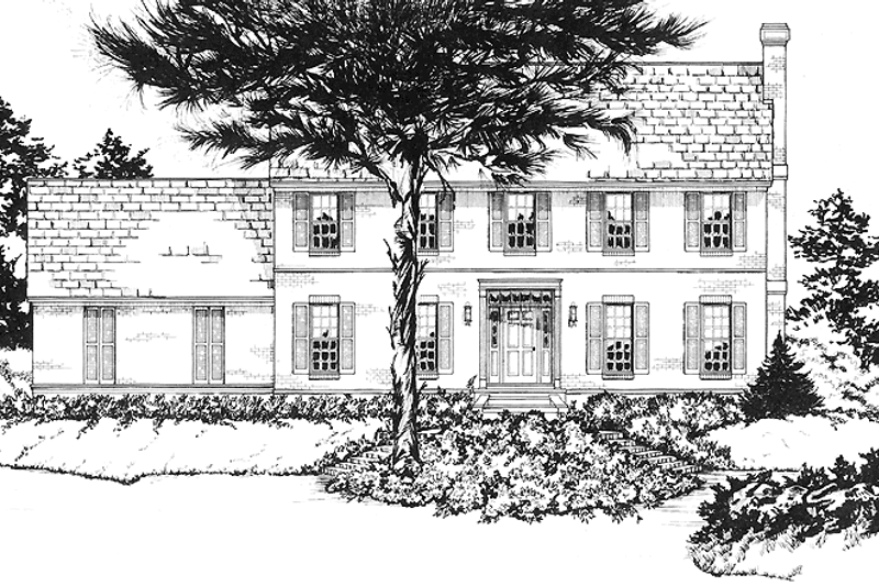 Home Plan - Country Exterior - Front Elevation Plan #36-514