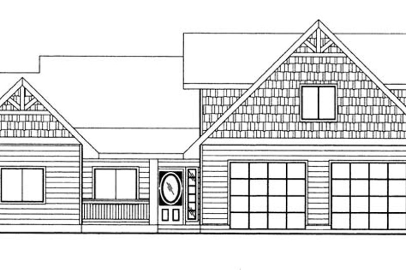 Dream House Plan - Exterior - Front Elevation for Craftsman House Plan #117-859 - 4 bed, 3 bath