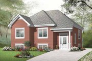 European Style House Plan - 2 Beds 1 Baths 986 Sq/Ft Plan #23-2388 