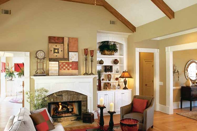 House Blueprint - Interior - Family Room for Craftsman House Plan #927-917 - 3 bed, 2.5 bath