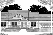 Country Style House Plan - 3 Beds 2 Baths 1516 Sq/Ft Plan #1053-19 