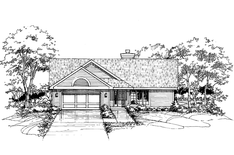 House Design - Ranch Exterior - Front Elevation Plan #320-729