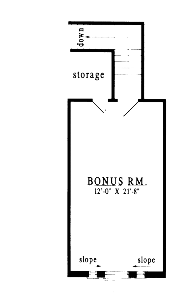 Architectural House Design - Country Floor Plan - Upper Floor Plan #42-541