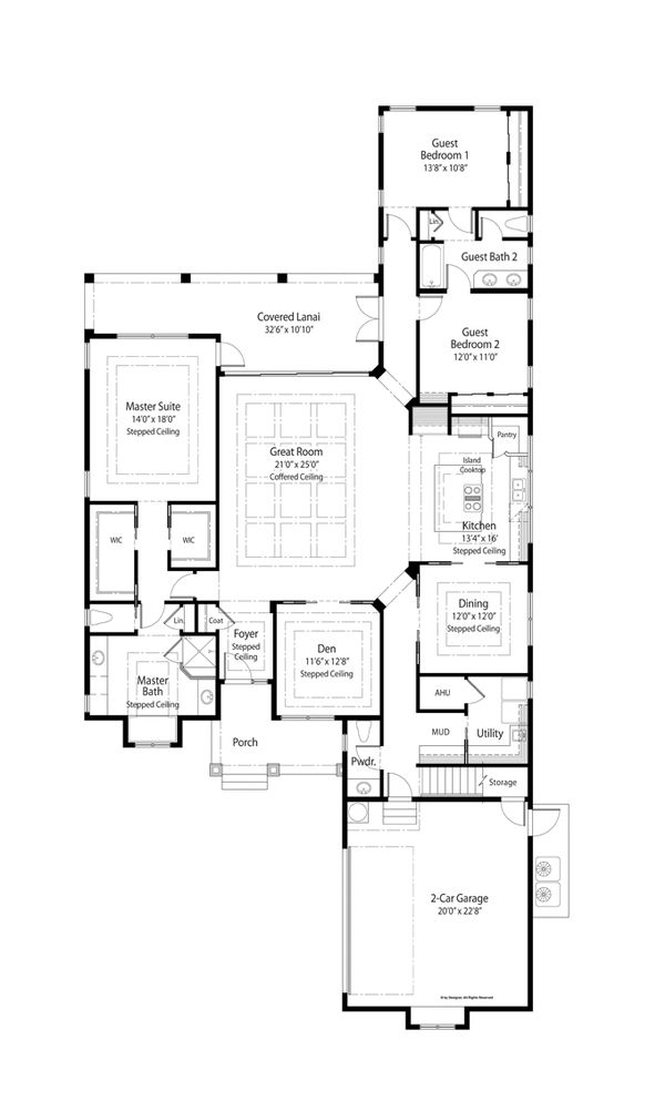 House Plan Design - Country Floor Plan - Main Floor Plan #938-64