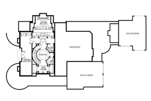 Floor Plan - Lower Floor for Country House Plan #132-522 - 4 bed, 5 bath