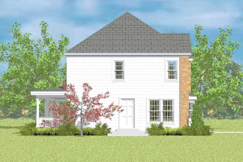 Home Plan - Exterior - Other Elevation 1 for Colonial House Plan #72-1083 - 4 bed, 2.5 bath
