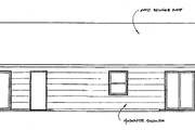 Traditional Style House Plan - 4 Beds 2 Baths 1462 Sq/Ft Plan #58-232 