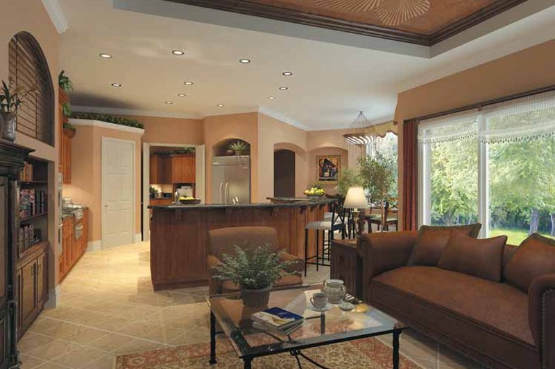 Home Plan - Interior - Family Room 2 for Mediterranean House Plan #930-175 - 3 bed, 3.5 bath