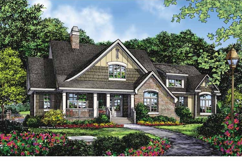 Home Plan - Exterior - Front Elevation 3 for Craftsman House Plan #929-879 - 3 bed, 2 bath