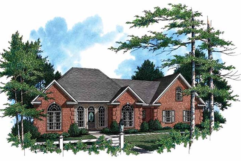 Dream House Plan - European Exterior - Front Elevation Plan #21-415