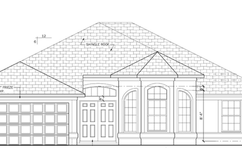 Dream House Plan - Exterior - Front Elevation 4 for Mediterranean House Plan #1058-40 - 4 bed, 3 bath