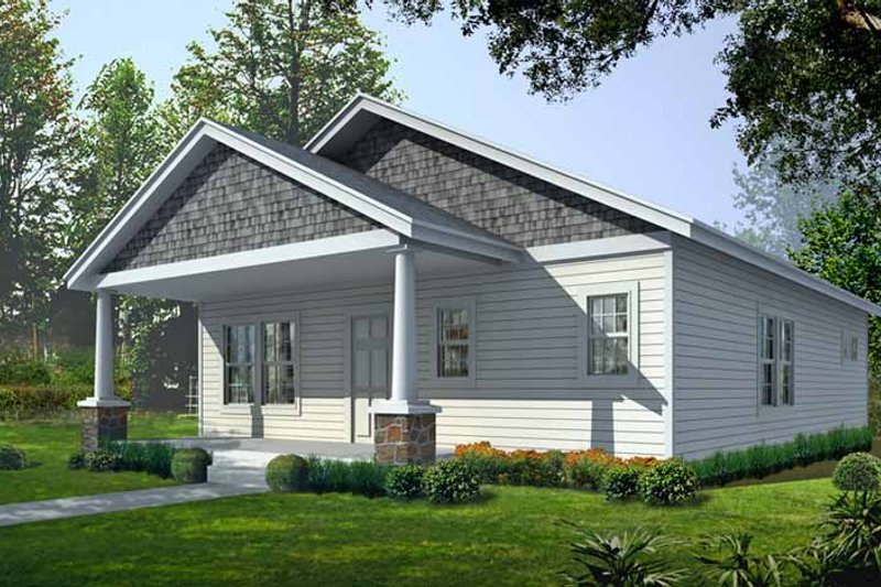 Dream House Plan - Craftsman Exterior - Front Elevation Plan #1037-6