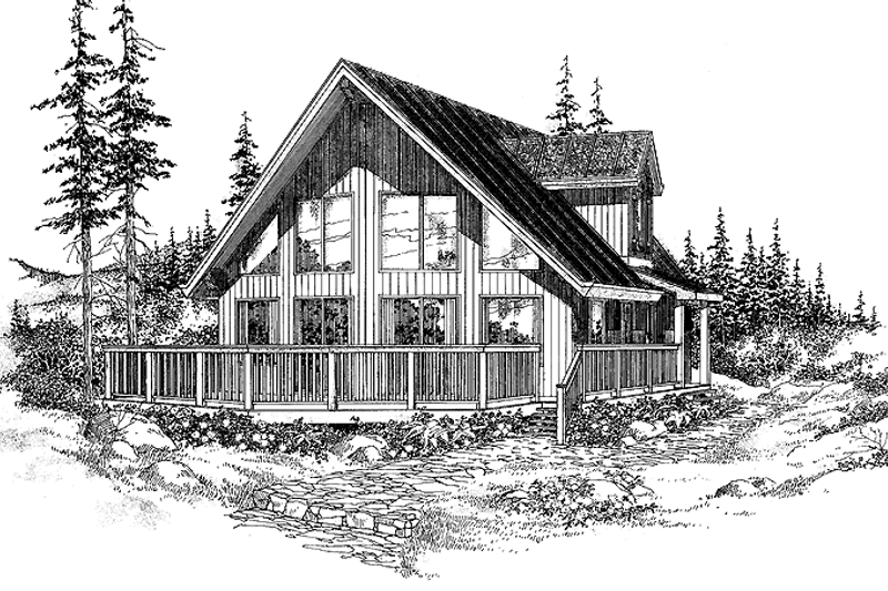 Architectural House Design - Contemporary Exterior - Front Elevation Plan #47-872