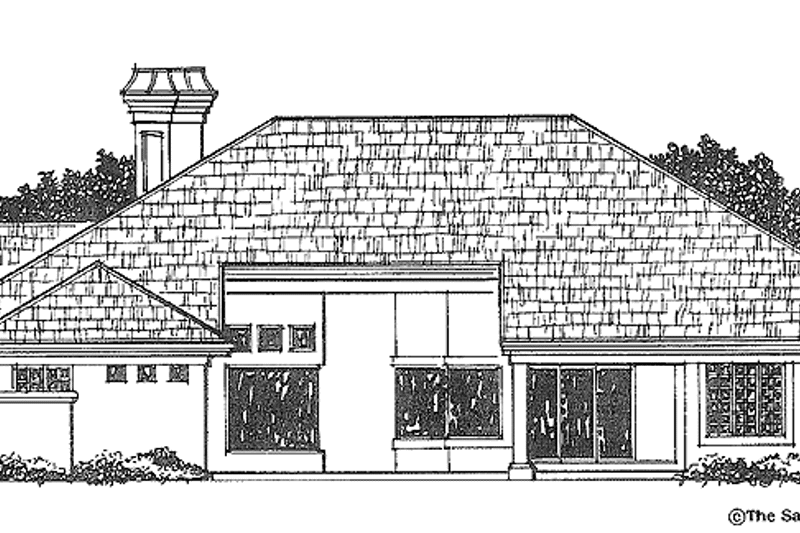 Dream House Plan - Exterior - Rear Elevation for Mediterranean House Plan #930-36 - 3 bed, 3.5 bath