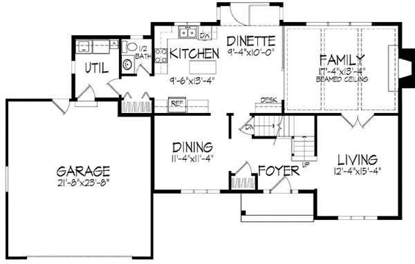 Dream House Plan - Colonial Floor Plan - Main Floor Plan #51-751