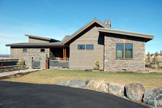 Exterior - Front Elevation 3 for Ranch House Plan #895-76 - 3 bed, 2.5 bath