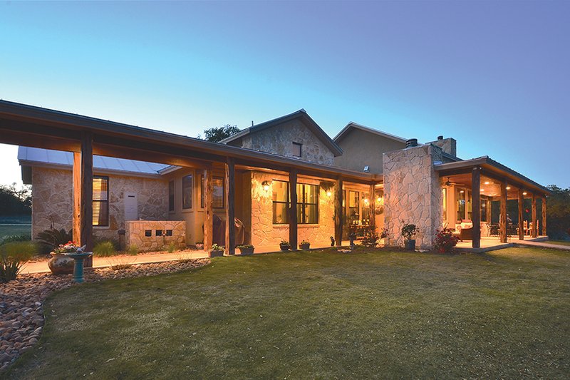 Dream House Plan - Exterior - Rear Elevation 3 for Country House Plan #140-171 - 3 bed, 2.5 bath