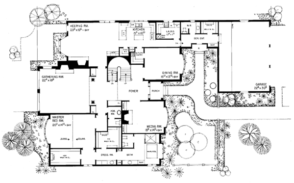 Dream House Plan - Colonial Floor Plan - Main Floor Plan #72-873