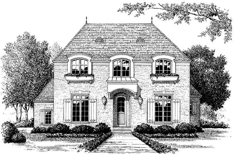 Home Plan - Exterior - Front Elevation 3 for Country House Plan #453-389 - 3 bed, 2.5 bath