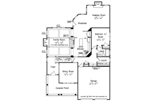 Floor Plan - Main Floor for Country House Plan #927-318 - 4 bed, 3 bath