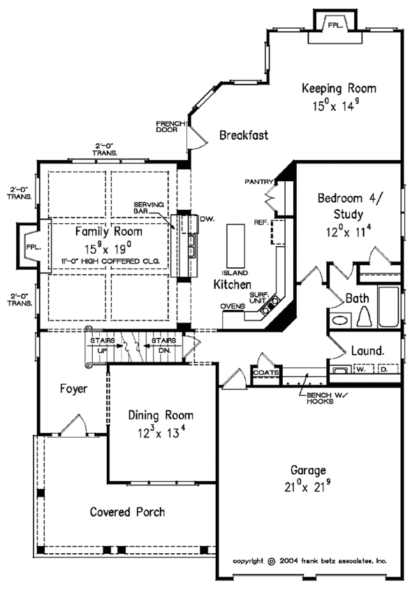 House Plan Design - Country Floor Plan - Main Floor Plan #927-318