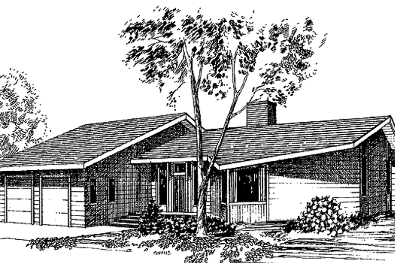 House Plan Design - Contemporary Exterior - Front Elevation Plan #60-955