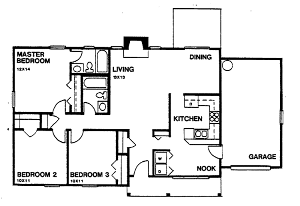 Architectural House Design - Country Floor Plan - Main Floor Plan #30-232