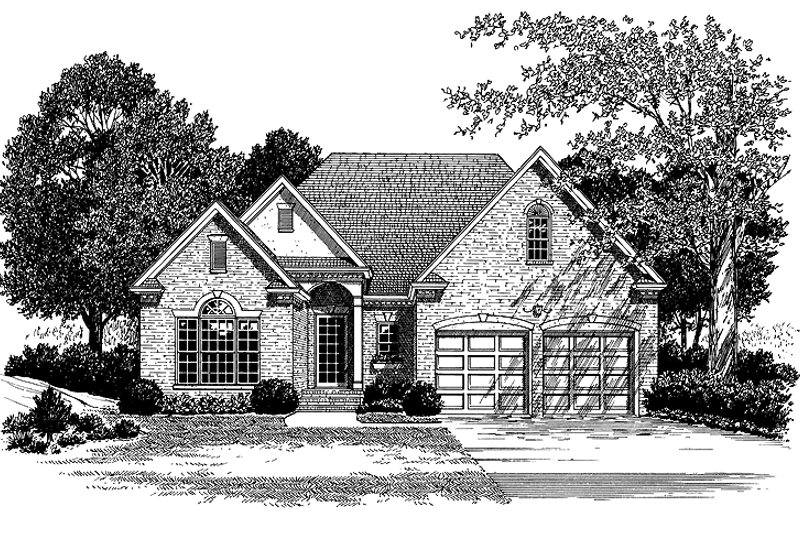 House Blueprint - Ranch Exterior - Front Elevation Plan #453-212