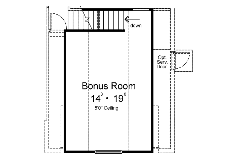 Dream House Plan - Floor Plan - Other Floor for Mediterranean House Plan #1015-16 - 5 bed, 3 bath