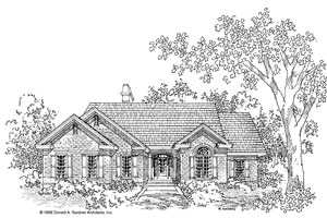 Ranch Exterior - Front Elevation Plan #929-277