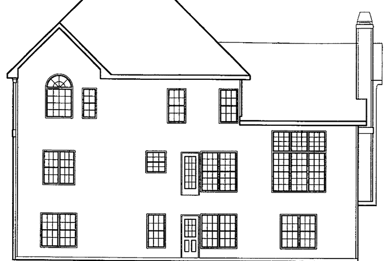 Dream House Plan - Exterior - Rear Elevation for Traditional House Plan #927-61 - 5 bed, 3 bath