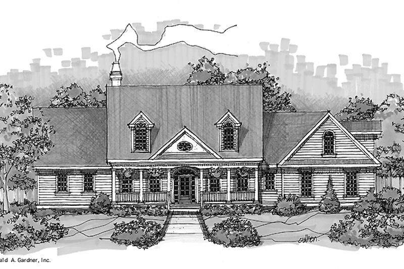 Dream House Plan - Country Exterior - Front Elevation Plan #929-409