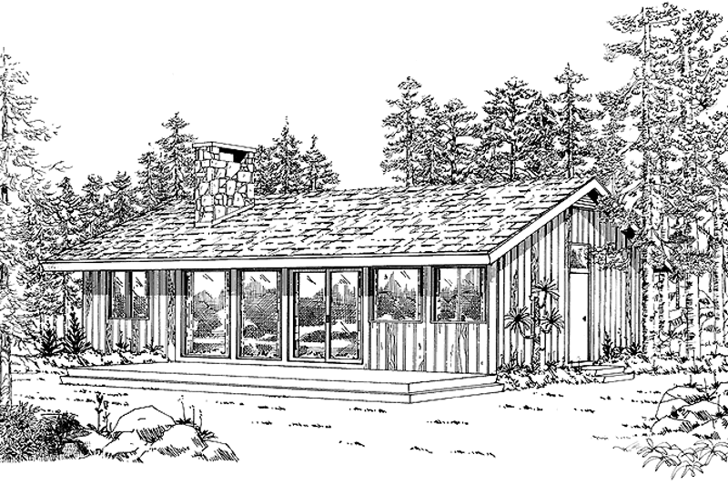 House Plan Design - Contemporary Exterior - Front Elevation Plan #47-660