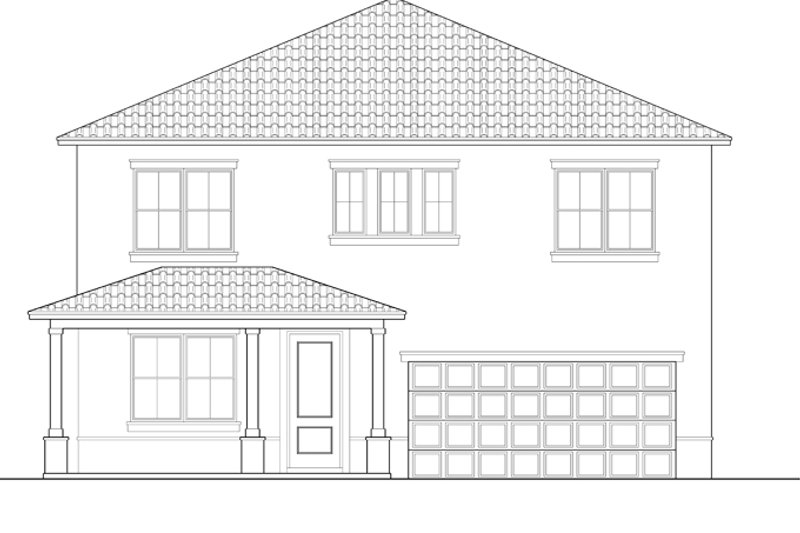 Dream House Plan - Exterior - Front Elevation 4 for Mediterranean House Plan #1058-62 - 4 bed, 2.5 bath