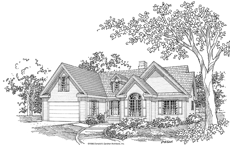 Dream House Plan - Ranch Exterior - Front Elevation Plan #929-385