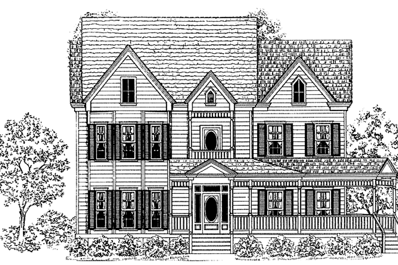 Dream House Plan - Victorian Exterior - Front Elevation Plan #1014-37