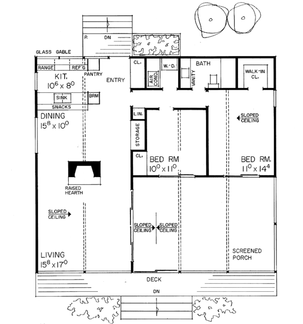 House Plan Design - Contemporary Floor Plan - Main Floor Plan #72-539