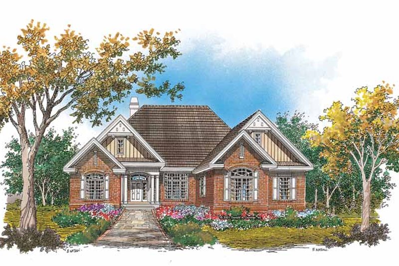 Architectural House Design - European Exterior - Front Elevation Plan #929-639
