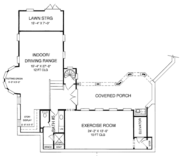 House Plan Design - European Floor Plan - Lower Floor Plan #952-208