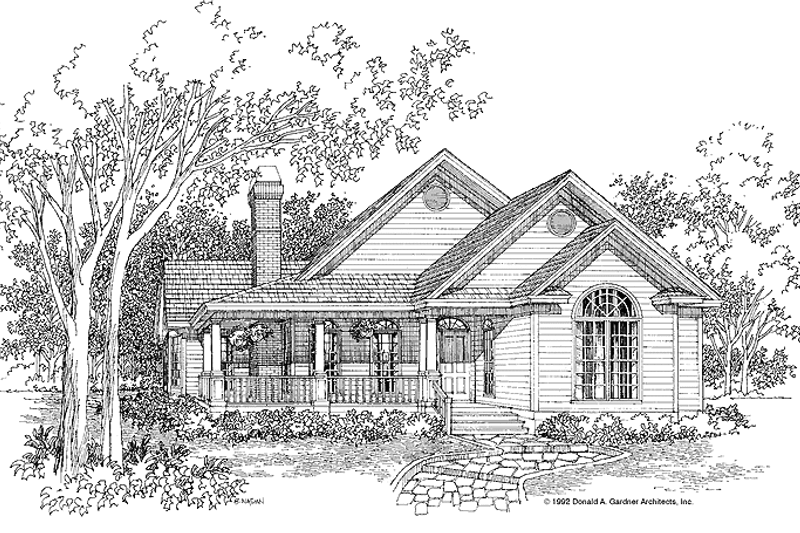 House Design - Country Exterior - Front Elevation Plan #929-139