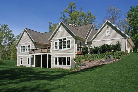 Exterior - Rear Elevation for Craftsman House Plan #928-207 - 4 bed, 3 bath