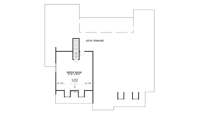 Home Plan - Floor Plan - Upper Floor for Country House Plan #17-2799 - 4 bed, 3 bath